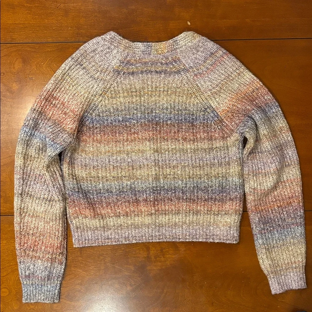 RAILS‎ Josie Space Dye Cotton Blend Cardigan Sweater Boxy Amythest Women’s